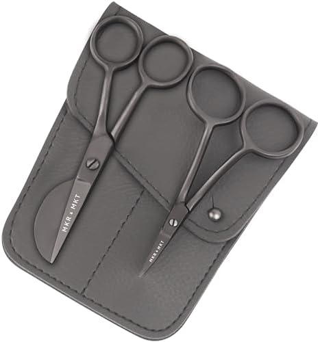 Applique Embroidery Scissors Set - Duckbill & Needlepoint, 4.5", Black