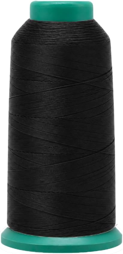 Mandala Crafts Size 69 210D T70 Black Red Bonded Nylon Thread, 6000 YDs