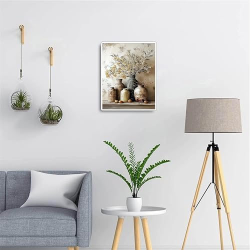 Flower Paint by Numbers Kit for Adults,Olive Blossom Adult Painting by Numbers for Beginner on Canvas,DIY Painting Kits for Home Wall Decor,Gifts (Flower6)