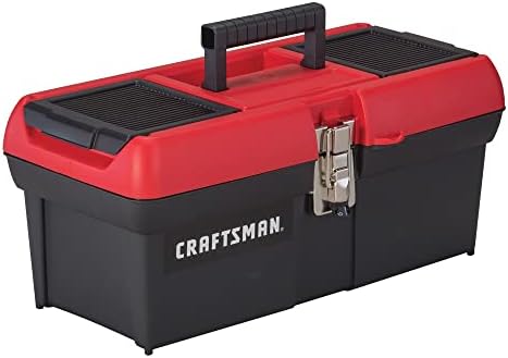 CRAFTSMAN Tool Box, Lockable, 16 in., Red/Black (CMST16901) (Pack of 6)
