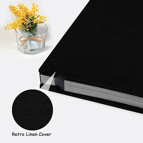 Zesthouse Photo Album Self Adhesive Pages, 60 Pages Magnetic Scrapbook Albums with Sticky Page, Photos Album Holds 8x10 & 5X7 & 4x6 & 6x8 & 3x5, Large Picture Book Ideal Gift for Family Wedding Baby
