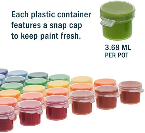 U.S. Art Supply Acrylic Paint Set, 80 Color Paint Kit for Canvas, Wood