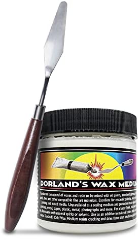 Jacquard 4 oz Dorlands Wax Medium for Watercolor Bundled with Palette Knife