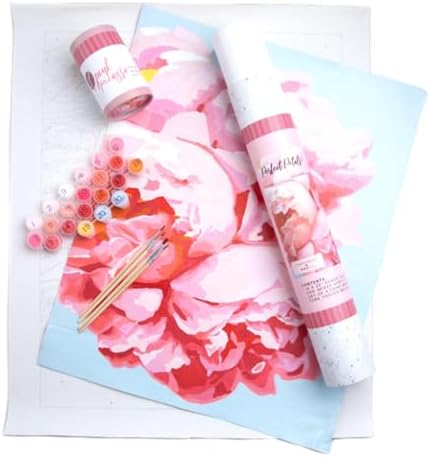 Pink Picasso Paint by Number Kit, for Adults & Teens,16x20, Perfect Petals