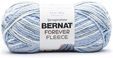 Bernat Forever Fleece Soft Yarn for Crocheting, Rain, 2-Pack