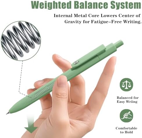 Vitoler Pens, 8 Pack 0.5mm Fine Point Cute Gel Pens with Fidget Quick Dry