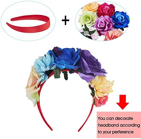 Duufin 30 Pieces Satin Headbands for Girls Women 1 Inch Headband Crafts DIY