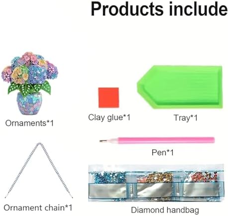 AIBOERL Diamond Art Kits for Adults, Flower Acrylic Hanging Suncatcher