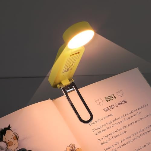 VAVOFO USB Rechargeable Book Light, Bookmark Clip on LED Reading Light