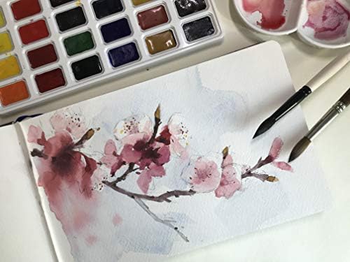 Watercolor Journal Sketchbook, 140 LB, 300 GSM, Cotton Paper, Cold Press