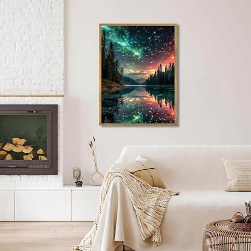 Dugsmgd Landscape Diamond Art Kits for Adults, Diamond Painting 12x16 Inch