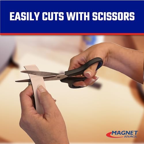 Master Magnetics Flexible Magnetic Strip - Heavy-Duty Magnet Strips with Strong Adhesive Backing for Walls, Boards, Signs, and More - 0.06" Thick - 1" W - 100 Ft - 1 Roll