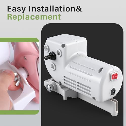 Drive Motor for Electric Polymer Clay Press Machine,Clay Roller Machine Attachment,Polymer Clay Tools Compatible with WECLAYER Pink Model(Not Green) and Some Other Models(Not for All the Models)
