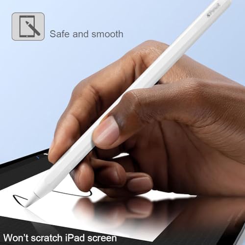 SIXFU Replacement Tips for Apple Pencil, Upgraded No Wear Out Metal Apple Pencil Tips for Apple Pencil Pro/1st/2nd Gen/USB-C Compatible with iPad (8 PCS)