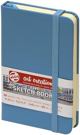 Talens Art Creation Sketchbook, Lake Blue, 80 Sheets, 3.5 x 5.5 in