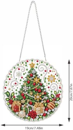 Christmas Pearl Diamond Art Kits for Adult，Hanging Pearl Painting Kit