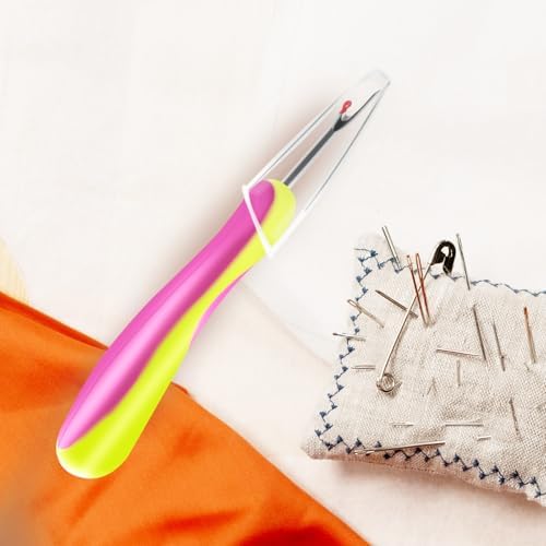 Needle and Thread Seam Ripper, Rippers for Sewing and Thread,Remover Stitch Tool for Hand Sewing, Knitting, Cross Stitching, Embroidery and Thread Removal (Green)