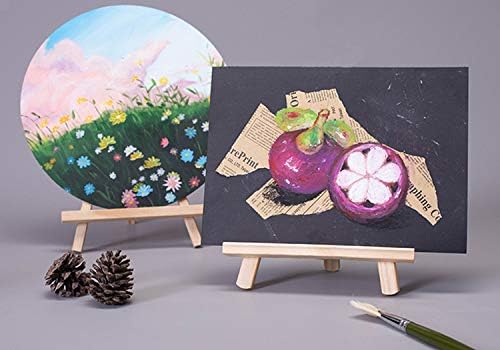 Small Tabletop Display Stand 8 inch Wooden Table Top A-Frame Artist Easel Canvas Photo Picture Sign Holder Stand