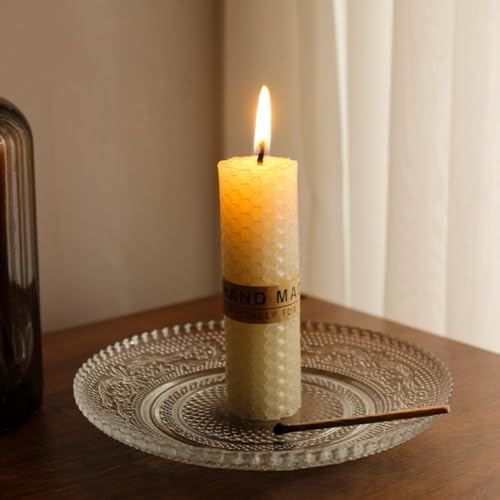 Phinicco 12 Colors 8" X 10" Beeswax Sheets for Rolling Candle Beeswax Sheets for Candle Rolling Kit Candle Making Kit 12 pcs Multicolored
