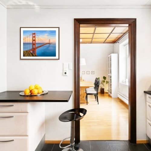 ARNLRDYA Golden Gate Bridge View Paint by Number Kits, San Francisco Landscape Paint by Numbers for Adults, Modern Picture Canvas Acrylic Painting for Gift Home Decor(16×20inch, Unframe)