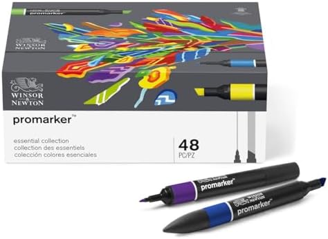Winsor & Newton Promarker, Set of 48, Essential Collection