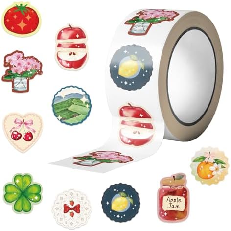 500Pcs Cute Cartoon Stickers for Scrapbooking & Journaling