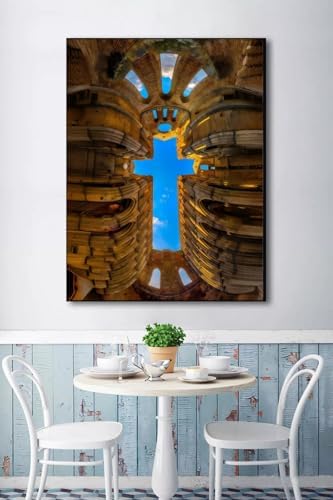 Sky Cross 5D DIY Diamond Painting Kits for Adults, Diamond Art Kits for Beginners, Full Drill Dot Painting Gem Art Kits for Home Wall Decor11.8 x15.7 Inch