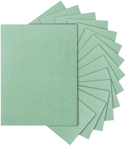 Silunkia 40 Sheets Sage Green Cardstock 8.5 x 11 Craft Paper 75lb
