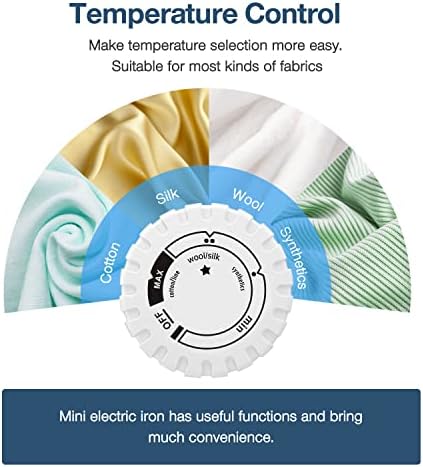 Mini Crafts Iron Handy Heat Press Machine Kit Portable with PVC Doormat for Heat Transfer, Charging Base Accessories for DIY T-Shirt Shoe Bag Vinyl Projects
