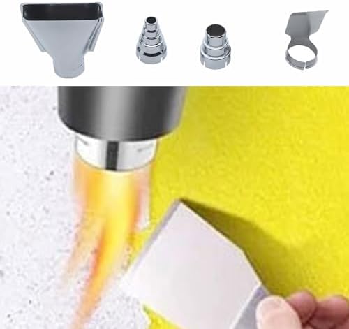 Steel Hot Air Blower Nozzle Set – Heat Gun Attachments for Shrink Wrap/Soldering/Embossing