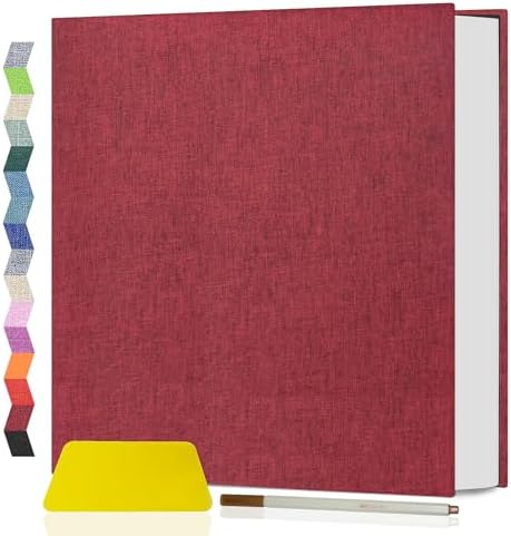 Popotop Photo Album Self Adhesive Scrapbook Album for 4x6 5x7 8x10 Pictures DIY Photo Book as Scrapbooking Supplies Kits, Birthday Gifts for Women Mom Wedding Baby Family Travel