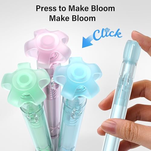8 Pack Retractable Gel Pens, Black Ink Quick-Drying No Smudge