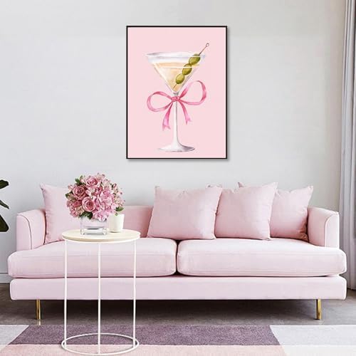 Cocktail Diamond Art Kits for Adults, Diamond Painting Kits for Beginner