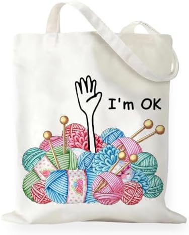 Canvas Tote Bag Gifts for Women Music Dance Sewing Lovers, Double-Sided Print Bags