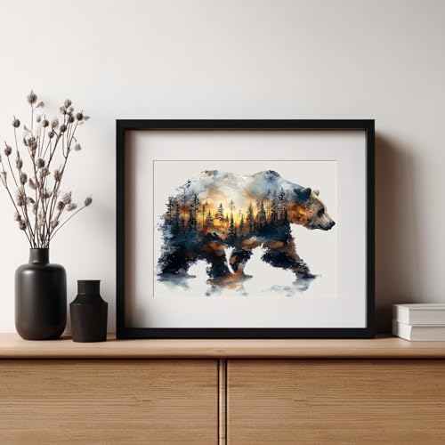 XTCIXAL Bear Diamond Painting, Diamond Art Kits for Adults, 12x16 Inch