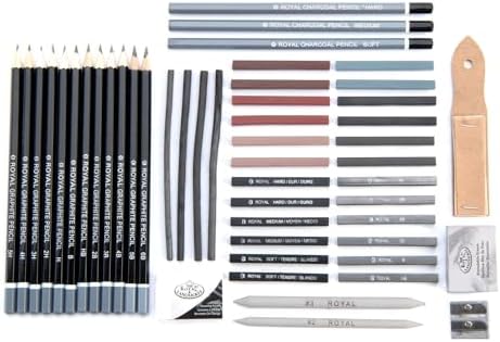 Royal & Langnickel RSET-SKET1600 Premier Sketch Pencil Art Set, 51-Piece