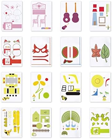 SONGTIY 3D Printing Drawing Book, 40 Patterns Thick Paper Template