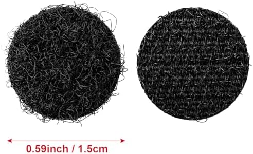 1008 Pcs (504 Pairs) 0.59inch Diameter Hook and Loop Fastener Self Adhesive Dots, Excellent Grip, Small Circle Dots Stickers Tapes,for Sewing, Crafting,DIY,Wall Adhesive Strips