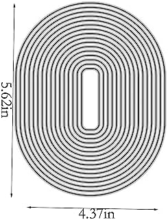 Oval Border Die Cuts for Card Making,Metal Cutting Dies Embossing Paper Dies for Scrapbooking DIY Album Card Making Supplies