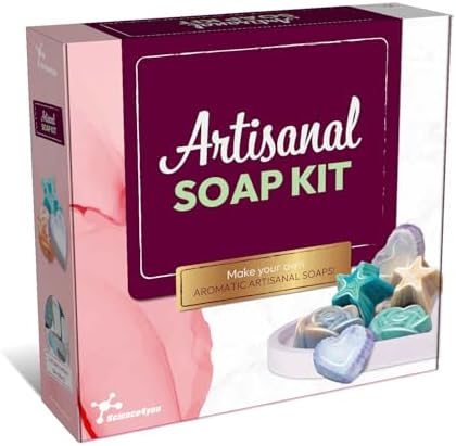 Science4you Artisanal Soaps Making Kit for Adults - Make Your Own Soaps with This Craft Kit, Make 3 Different Scented Soaps, Craft Kits for Adults UK, A Craft Gifts for Women & Mens