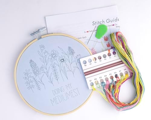 FUNATIC Doing My Mediumest Funny Embroidery Kit for Adults