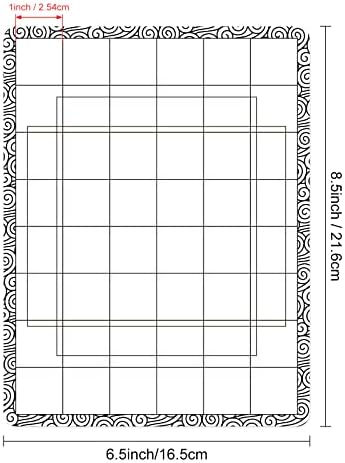 Sticky Non-Slip Flexible Gridded Stamp Mats Grid Sheets 2 PCS Low Stick Mat and 1 Blending Buddy Set,Laser Template with Stuckable Hole,Multi-Use Tack Adhesived Sheet Scrapbooking Craft Accessory