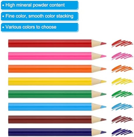 PATIKIL Pink Colored Pencils Set,48 Pcs Oil Color Pencils Wooden
