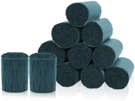 AKZYTUE 12 Rolls Latch Hook Yarn, Precut Rug Yarn for Latch Hook Kits, Crochet Yarn Bundles for Latch Hook Rug Making, DIY Tapestry Crafts for Adults & Beginners,Blue Gray