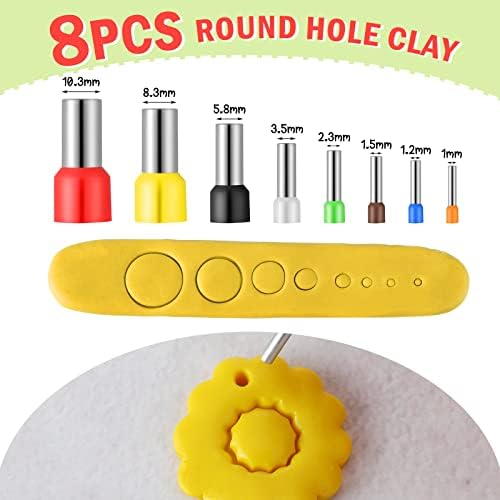 Kajaia 114 Pcs Polymer Clay Earring Cutters Bohemian Polymer Clay Cutters for Earrings Set Jewelry Making Supplies for Women Craft DIY