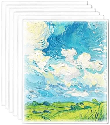 UCEC 6 Pack 5x7in Gel Plates, Reusable Small Plates for Journaling & Crafts