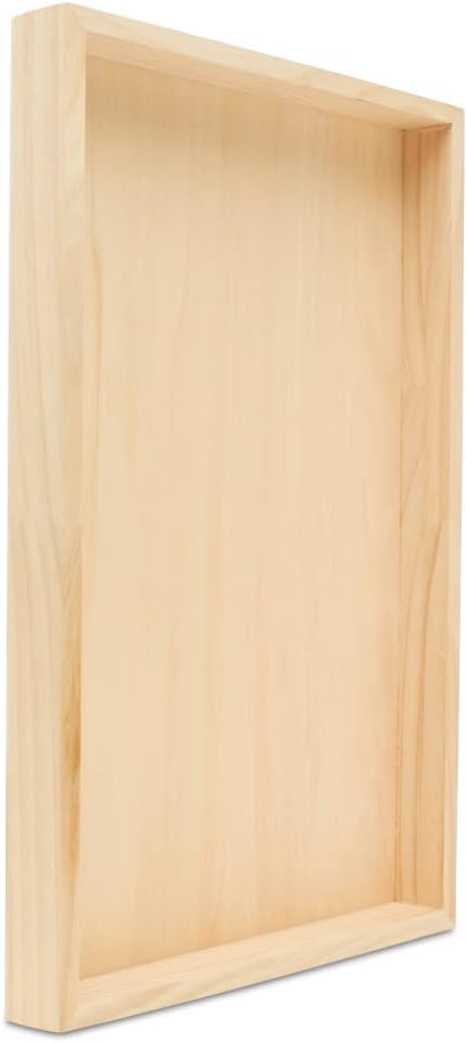 Wood Canvas 12 x 18 x 1-1/2-inch, Wooden Sign Blanks with Frame, Wood Cradled Panels for Crafts & Home Decor, by Woodpeckers