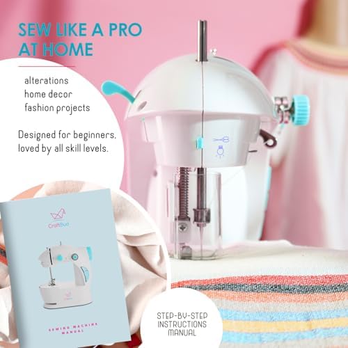 CraftBud Mini Sewing Machine for Beginners, Adults and Kids Sewing Machine