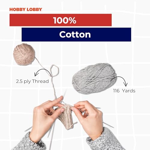 Hobby Lobby Crafter's Secret Yarn, 206 Peppermint Twist, Set of 3
