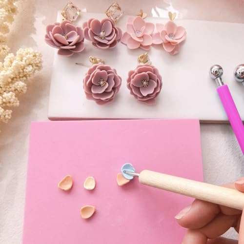 Flower Polymer Clay Cutters, Clay Earring Cutters Mini Floral Clay Cutters
